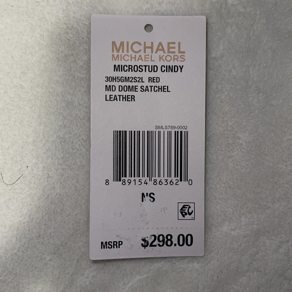MK • “Microstud Cindy” • Michael Kors • Red Purse♥️ - Picture 7 of 7